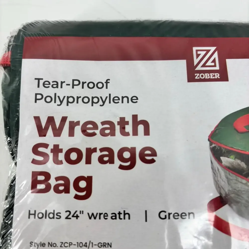 (2) Zober Wreath Storage Bag Holds 24